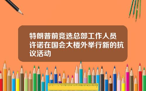 特朗普前竞选总部工作人员许诺在国会大楼外举行新的抗议活动