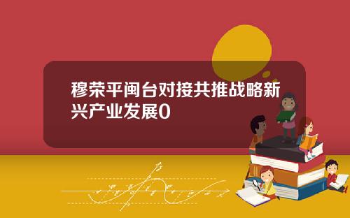 穆荣平闽台对接共推战略新兴产业发展0