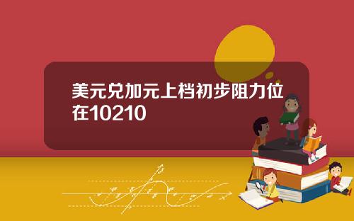 美元兑加元上档初步阻力位在10210