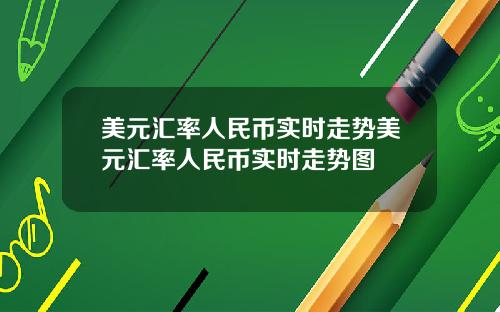 美元汇率人民币实时走势美元汇率人民币实时走势图