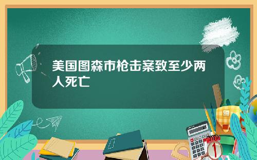 美国图森市枪击案致至少两人死亡