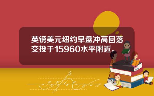 英镑美元纽约早盘冲高回落交投于15960水平附近。