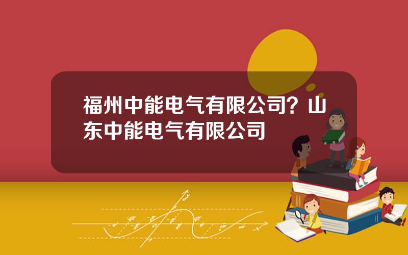 福州中能电气有限公司？山东中能电气有限公司