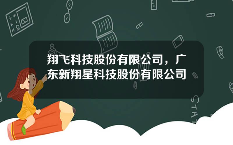 翔飞科技股份有限公司，广东新翔星科技股份有限公司