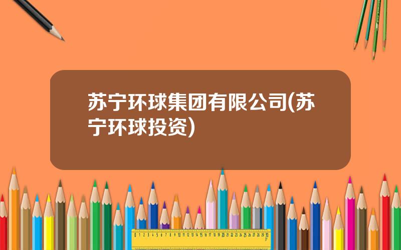 苏宁环球集团有限公司(苏宁环球投资)