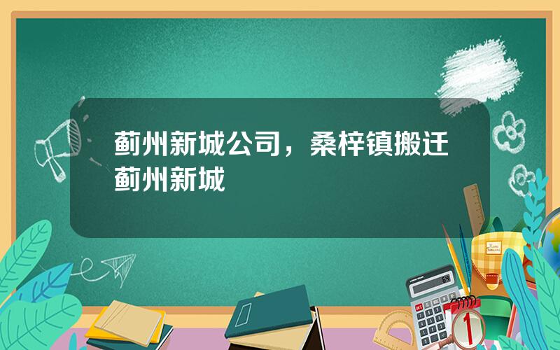 蓟州新城公司，桑梓镇搬迁蓟州新城