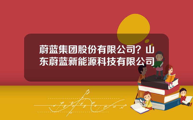 蔚蓝集团股份有限公司？山东蔚蓝新能源科技有限公司