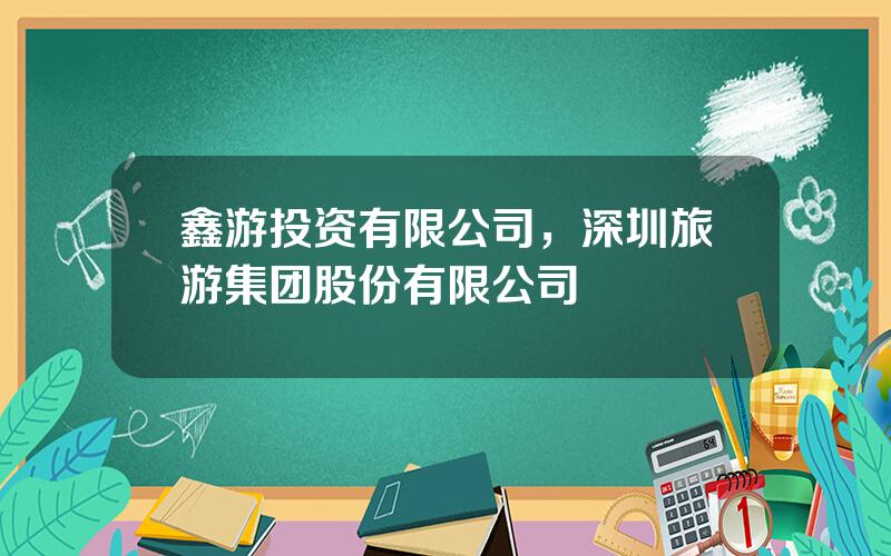 鑫游投资有限公司，深圳旅游集团股份有限公司